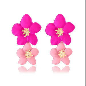 Trend Flower Earrings Studs