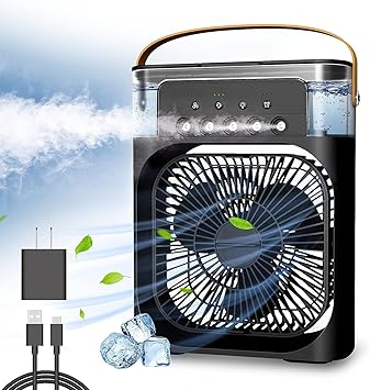 Air Humidifier Cooling USB Fan Water Mist small refrigeration air conditioner mini fan water-cooled silent air cooler 3 In 1