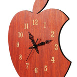 Laser Cutting Wooden Wall Clock Apple Design