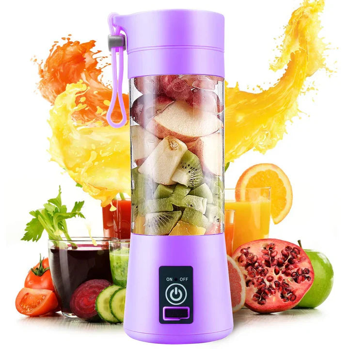 Portable Electric Fruit Juicer Home USB Rechargeable Smoothie Maker Blenders Machine Sports Bottle 380ml