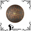 Laser Cutting Wooden Wall Clock Round Circle Design