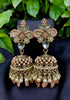 traditional earrings jhumka Glowing Gemstones Jhumkey