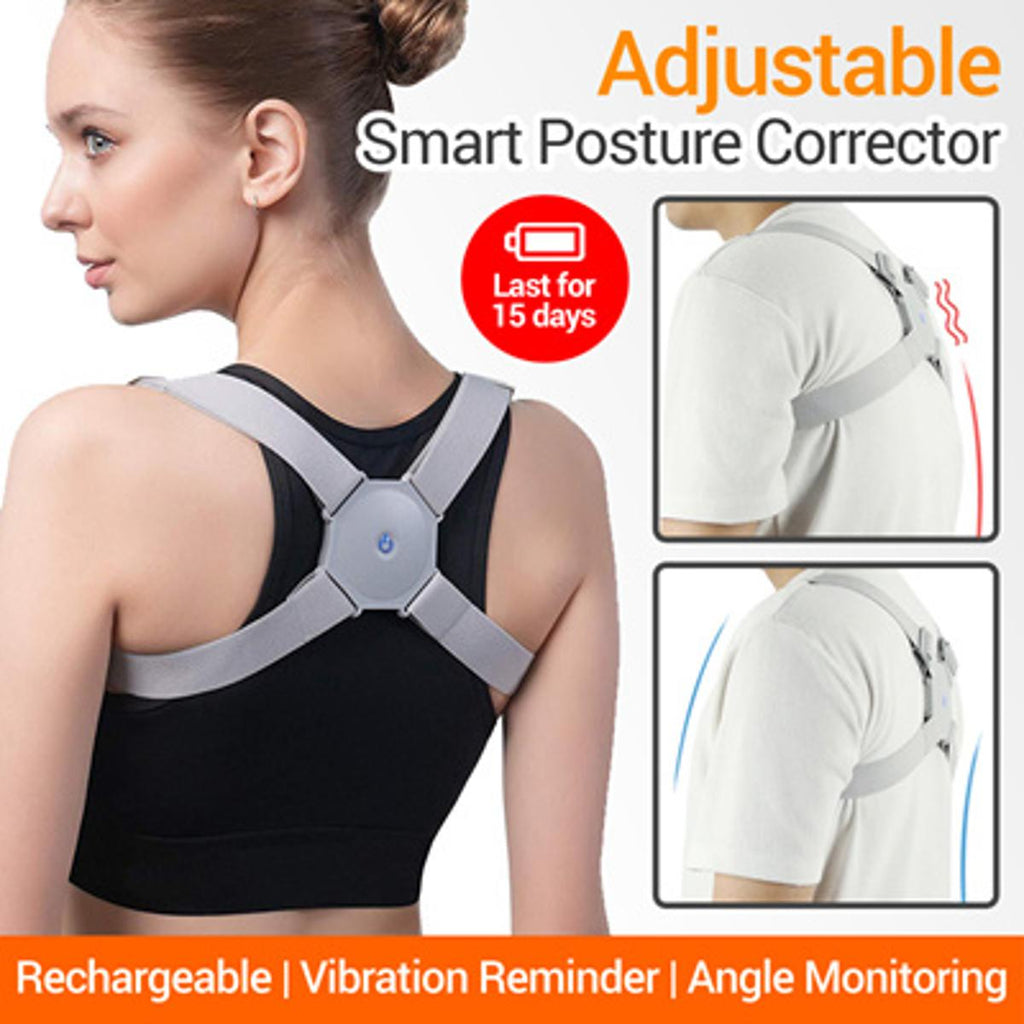 Intelligent Posture Corrector Adjustable Back Brace Support Belt Sensor Vibration Reminder Smart Posture Student Adults Children