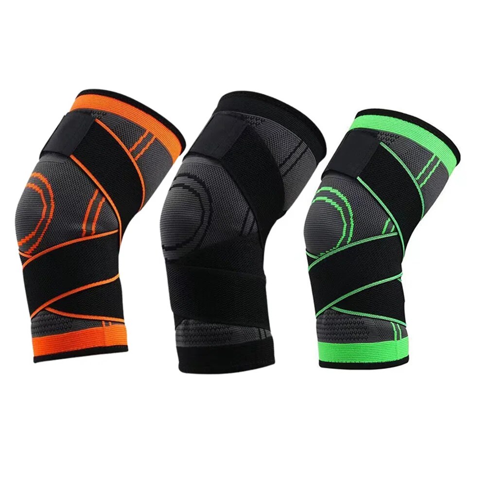 Sports Knee Pad Men Pressurized Elastic Knee Pad Support Fitness